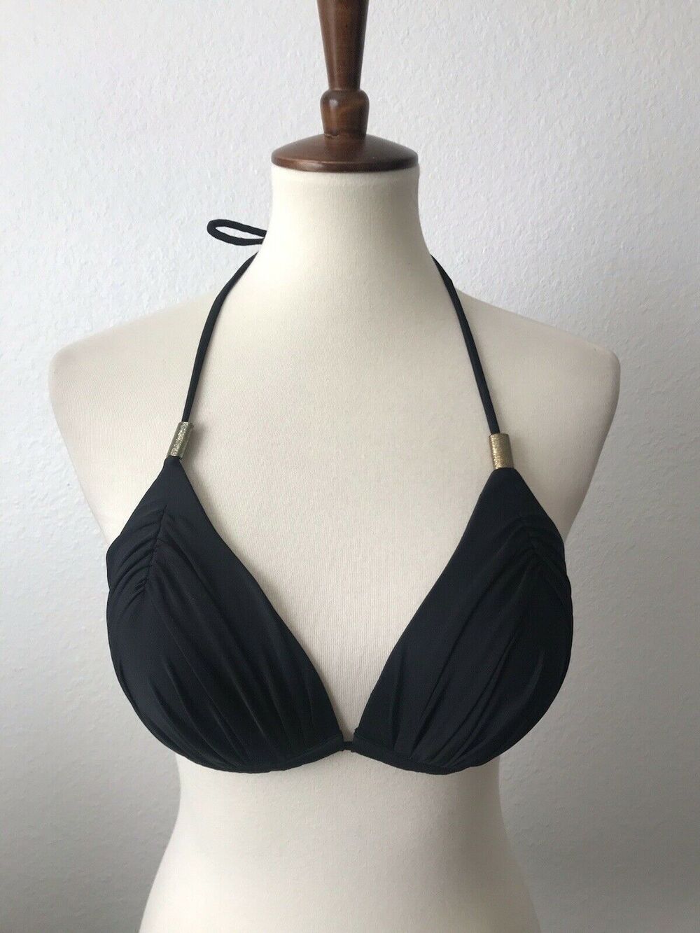 Sissy Boy Pleated Triangle Bikini Top Swim